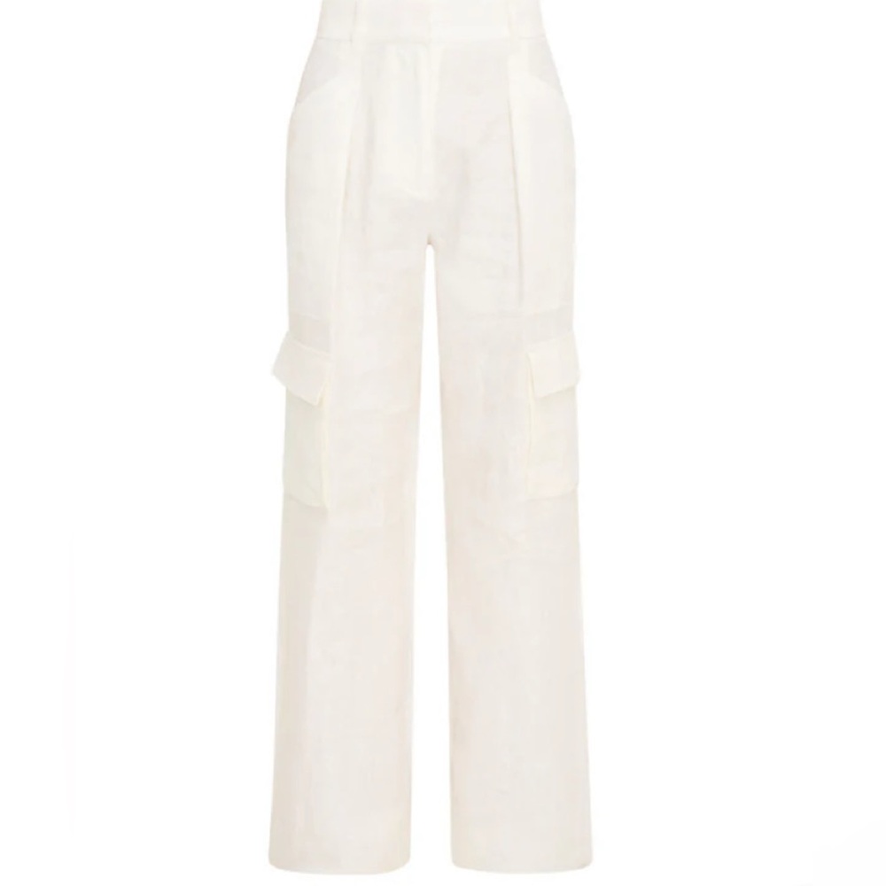 LoveShackFancy Pora Linen Cargo Pant - Picture 6 of 8